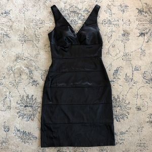 Black ‘satin’ Knee Length Dress